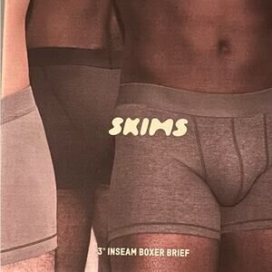SKIMS 3 pack- Heather multi, Boxer Briefs Form-Fitting Comfort